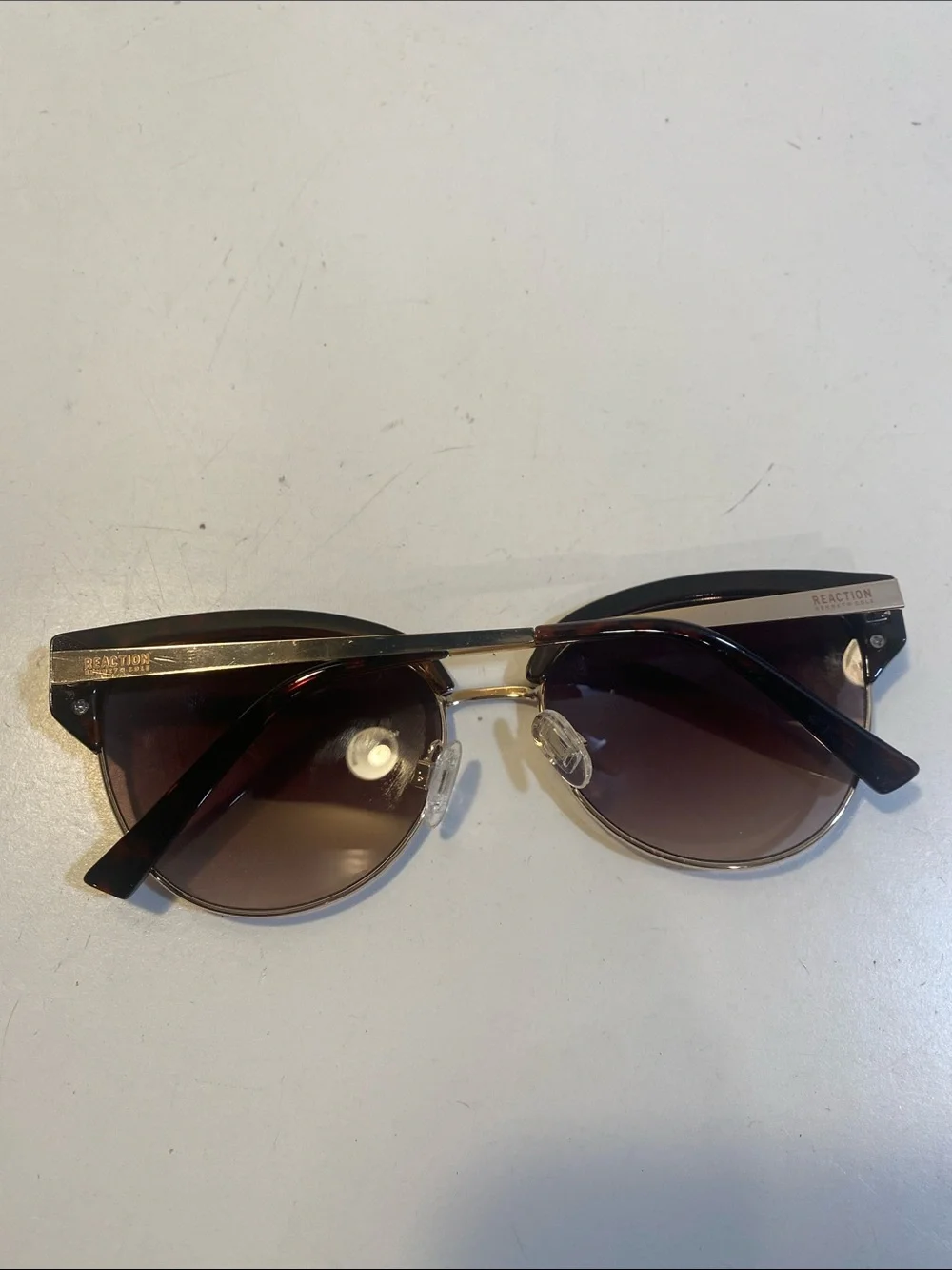Reaction Kenneth ColeTortoiseshell Cat Eye Sunglasses  Brown Gradient Lenses